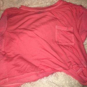 Forever21 Sheer Coral Top